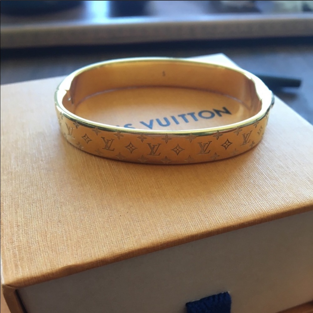 Louis Vuitton Nanogram Gold Cuff Small
